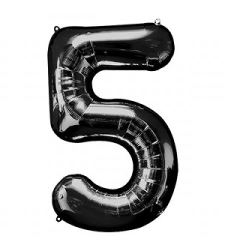 BALÃO PRETO NUMERO 5